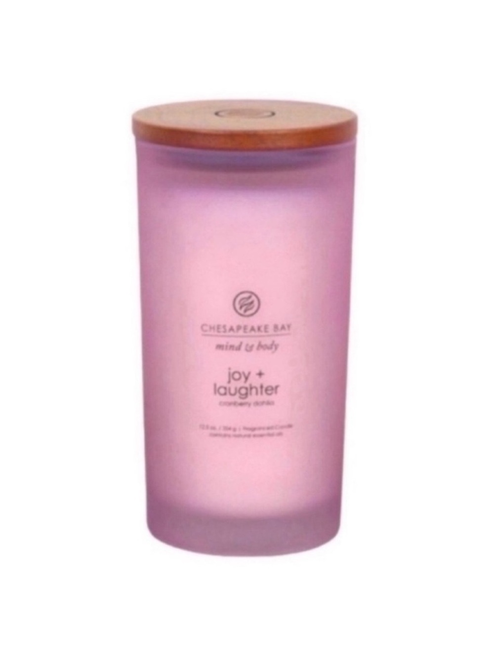 New Chesapeake Bay Mind and Body Joy and Laughter Cranberry Dahlia Candle